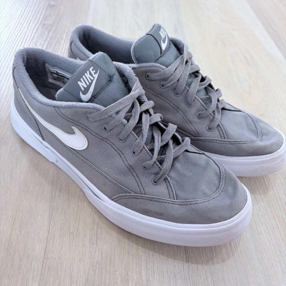 Nike GTS 16 TXT Cool Grey Canvas Low Top Sneakers Mens 10 840300-001